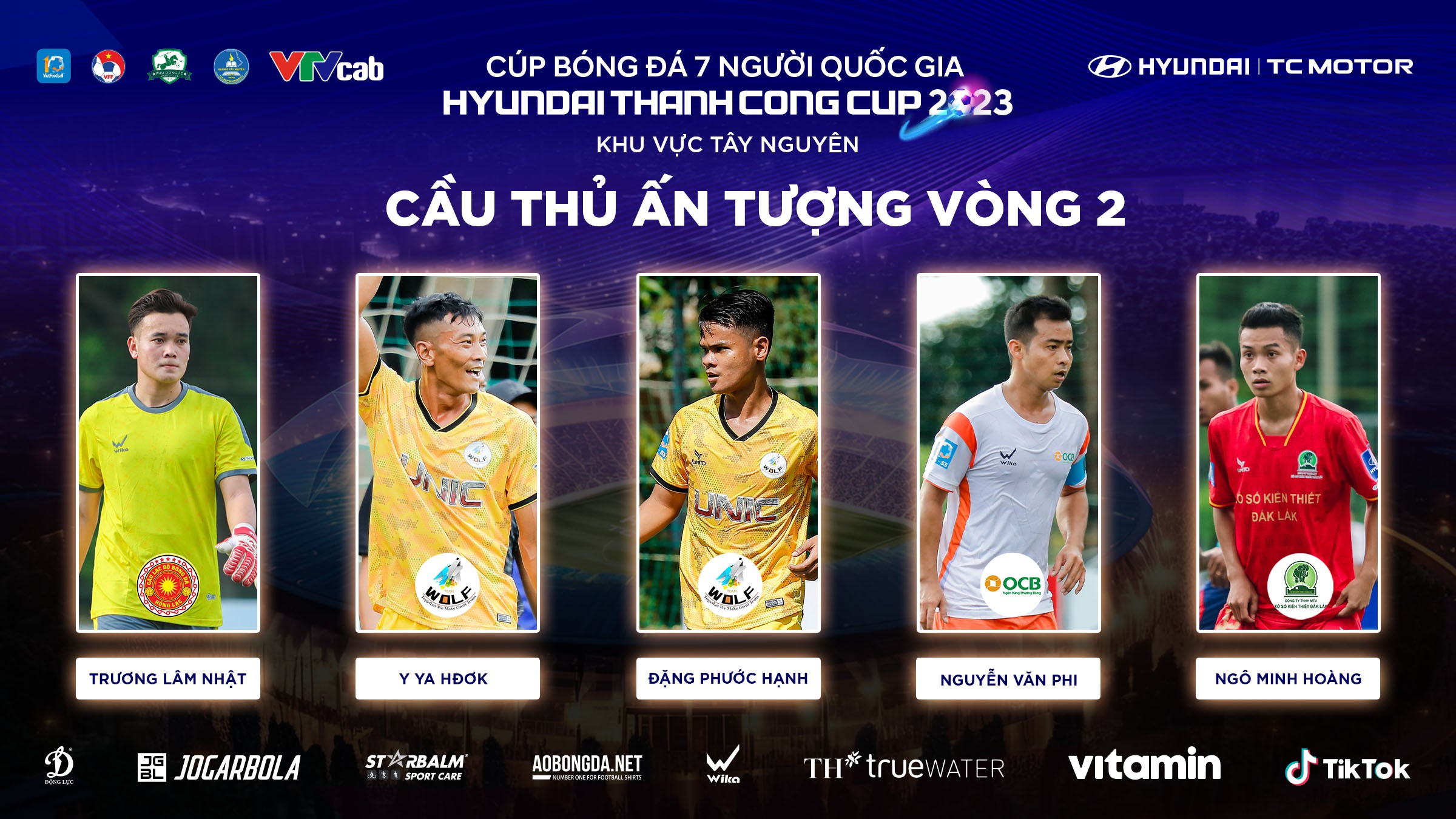 Bình chọn cầu thủ ấn tượng vòng 2 VSC-S3 khu vực Tây Nguyên.